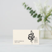 Mystic Celestial Business Card Template Visitekaartje (Staand voorkant)