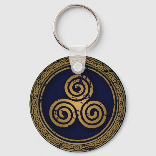 MYSTIC CELTIC WERVELT CIRKEL SLEUTELHANGER (Voorkant)