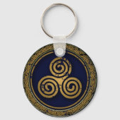 MYSTIC CELTIC WERVELT CIRKEL SLEUTELHANGER (Achterkant)