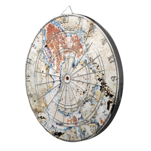 Mystic Colorful Concrete Abstract Dartbord (Voorkant Rechts)