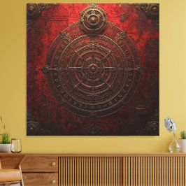 Mystic Compass Rose Canvas Afdruk