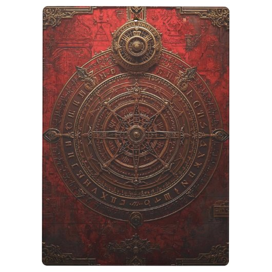 Mystic Compass Rose Klembord (Achterkant)