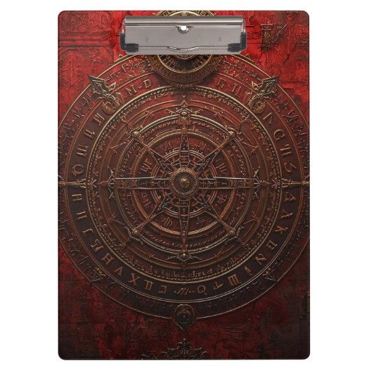 Mystic Compass Rose Klembord (Voorkant)