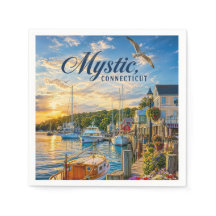 Mystic, Connecticut Haven Zonsondergang