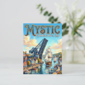 Mystic, Connecticut VS Briefkaart (Staand voorkant)