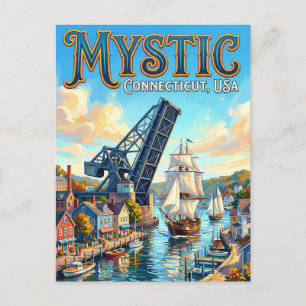 Mystic, Connecticut VS Briefkaart