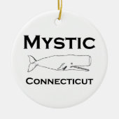 Mystic Connecticut  walvis Keramisch Ornament (Voorkant)