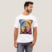 Mystic Cosmic Deity Mandala T‑Shirt | Psychedelic  T-shirt (Voorkant volledig)