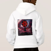 Mystic Crimson Eye Anime Art – Dark Shinobi Silhou (Achterkant)