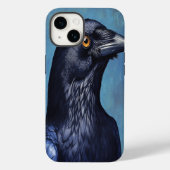 Mystic Crow iPhone Case – Fantasy Animal Art, Dark (Achterkant)
