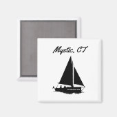 Mystic, CT Magneet (Voorkant / Achterkant)