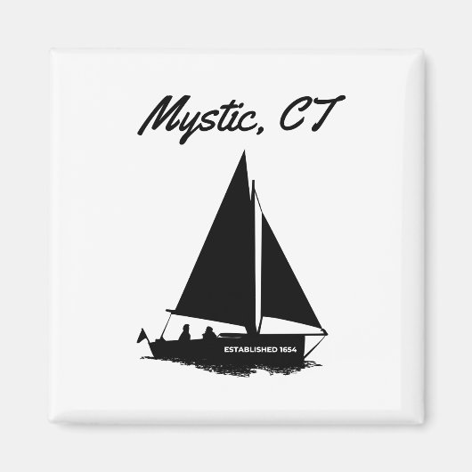 Mystic, CT Magneet (Voorkant)