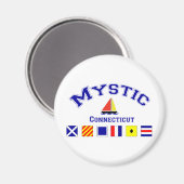 Mystic, CT Magneet (Voorkant / Achterkant)