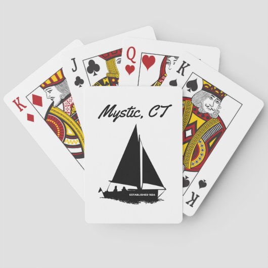 Mystic, CT Pokerkaarten (Achterkant)