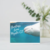 Mystic CT Post Kaart - Burger Post Art #004 gesign (Staand voorkant)