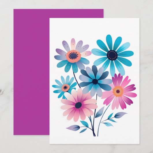 Mystic Daisy Bloom Kaart (Voorkant / Achterkant)