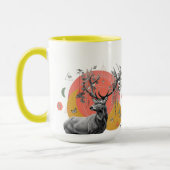 Mystic Deer Collage Mok (Links)