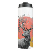 Mystic Deer Collage Thermosbeker (Voorkant)