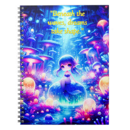 Mystic Depths - Chibi Mermaid Glow Notitieboek
