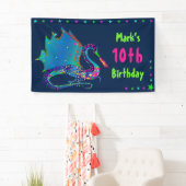 Mystic Dragon in Kaleidoscope Collectie Birthday Spandoek (Insitu)