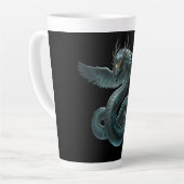 Mystic Dragon Mug – Blue & Green Fantasy Latte Mok (Linkerhoek)