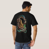 Mystic Dragon & Temple T-Shirt – Bold Fantasy Art (Achterkant volledig)