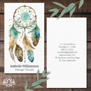 Mystic Dreamcatcher Spirituele Metafysische Yoga Visitekaartje