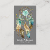 Mystic Dreamcatcher Spirituele Metafysische Yoga Visitekaartje (Voorkant)