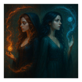 Mystic Duality Glossy Perfect Poster
