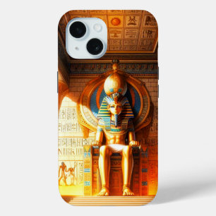 Mystic Echoes-4D Anime Egyptisch iPhone 15 Case