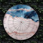Mystic Elegance | Blauwgroen Blauwe en Roos Gouden Dartbord<br><div class="desc">Prachtige combinatie van een klassiek blauwgroen blauw en een koraalroze moerassteen met faux roos goudglitteraderen. Het elegante ontwerp is voorzien van een verfijnd waterverf palet gegeode dat wordt geaccentueerd door faux metallic en splash. Voor andere kleuren of passende producten, te bezoeken gelieve de opslag JustFharryn Zazzle, of de ontwerper te...</div>