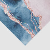 Mystic Elegance | Blauwgroen Blauwe en Roos Gouden Tissuepapier (Detail)