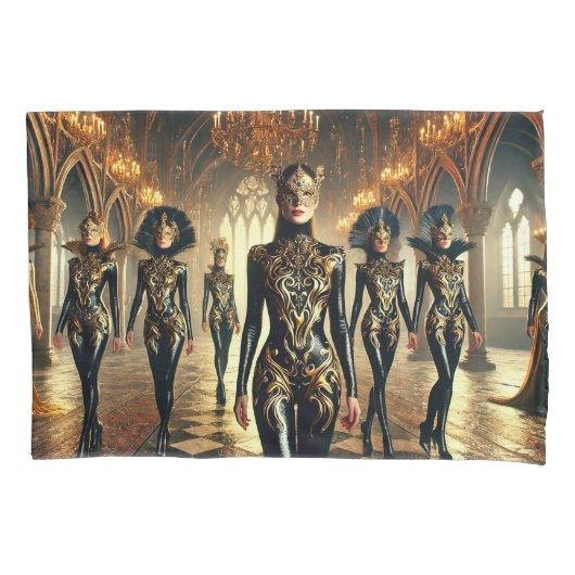 Mystic Elegance – Luxe Fantasy Kussensloop (Voorkant)