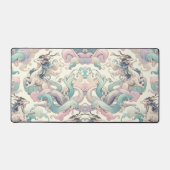 Mystic Elegance: Pastel Kirin fluistert Bureaumat (Voorkant)