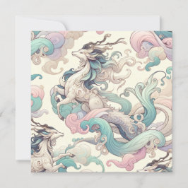 Mystic Elegance: Pastel Kirin fluistert Kaart