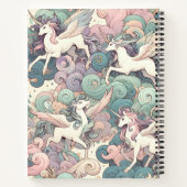 Mystic Elegance: Pastel Kirin fluistert Notitieboek (Achterkant)