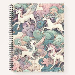 Mystic Elegance: Pastel Kirin fluistert Notitieboek