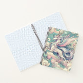 Mystic Elegance: Pastel Kirin fluistert Notitieboek (Binnen)