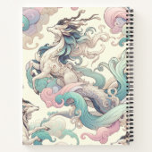Mystic Elegance: Pastel Kirin fluistert Notitieboek (Achterkant)