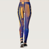 Mystic Elephant: Sunset Forest-reis Leggings (Achterkant)