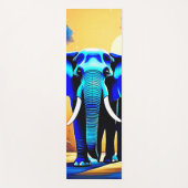 Mystic Elephant: Sunset Forest-reis Yogamat (Voorkant)