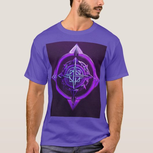 Mystic Emblem – Paarse Symbool T-shirt (Voorkant)