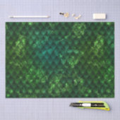 Mystic Emerald Fantasy Green Dragon Scale Pattern Tissuepapier (Craft)