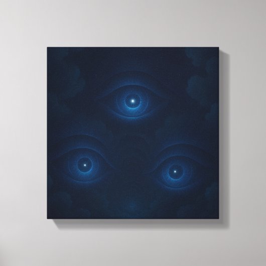 Mystic Energy Eyes Canvas Wall Art (Voorkant)