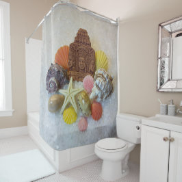 Mystic Energy Seashell en Starfish Shower Curtain Douchegordijn