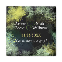 Mystic Evening Forest Wedding Save the Date