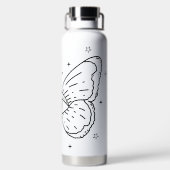 Mystic Eye Butterfly Water Bottle Waterfles (Achterkant)