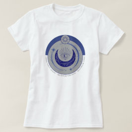 Mystic Eye & Crescent Moon - Latijns occult symboo T-shirt