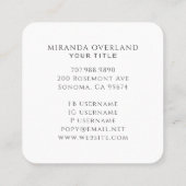 Mystic Eye Logo Visitekaartje (Achterkant)