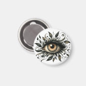 Mystic Eye Magnet | Surreal Art Fridge Magnet (Voorkant / Achterkant)